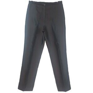 Lily & Taylor Couture Pants Black Sheen Classic Size 6 Silky Lining  Elegant